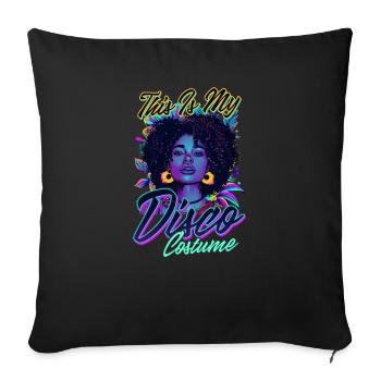 C’est mon costume des années 70 - Housse de coussin décorative 45 x 45 cm - noir - Devant
