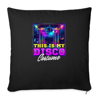 C’est mon costume des années 70 - Housse de coussin décorative 45 x 45 cm - noir - Devant