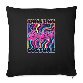 C’est mon costume des années 70 - Housse de coussin décorative 45 x 45 cm - noir - Devant