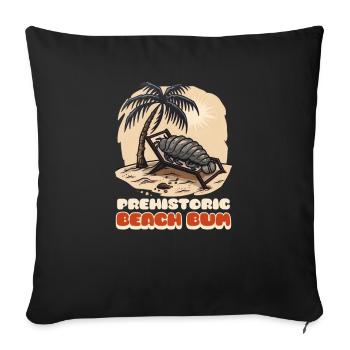 Beach Fossils Prehistoric Beach Bum - Sofa pillowcase 17,3'' x 17,3'' (45 x 45 cm) - black - Front