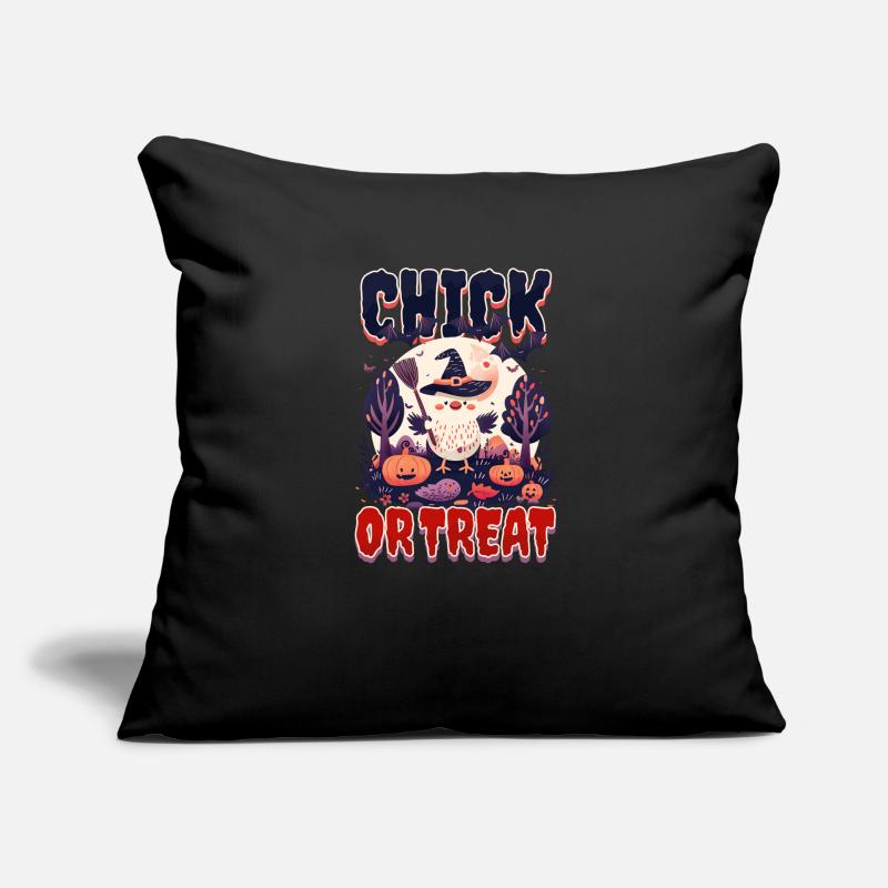 Halloween Huhn Küken oder Leckerli Sofakissenbezug 45 x 45 cm