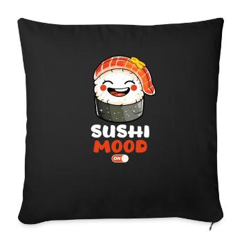Sushi Roll Sushi Mood On - Housse de coussin décorative 45 x 45 cm - noir - Devant