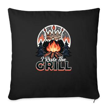 Camp Chef I Rule The Grill - Housse de coussin décorative 45 x 45 cm - noir - Devant