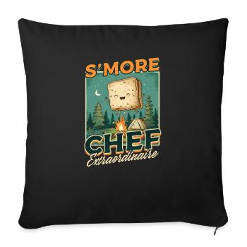 Camp Chef S'More Chef Extraordinaire - Sofakissenbezug 45 x 45 cm - Schwarz - Vorne