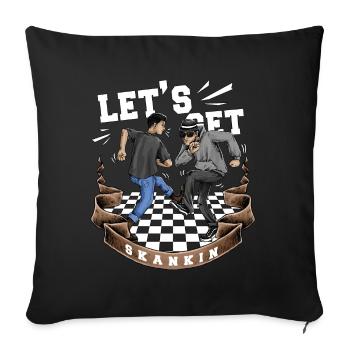 Ska Genre Of Jamaican Music Jazz Lovers - Sofa pillowcase 17,3'' x 17,3'' (45 x 45 cm) - black - Front