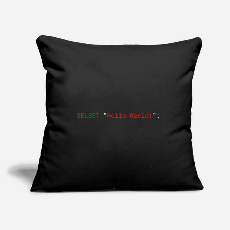 SQL Hello World Sofa pillowcase 17,3'' x 17,3'' (45 x 45 cm)