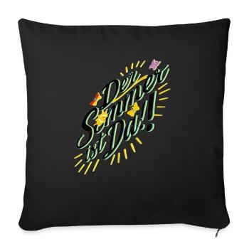 Sommer1 - Sofakissenbezug 45 x 45 cm - Schwarz - Vorne