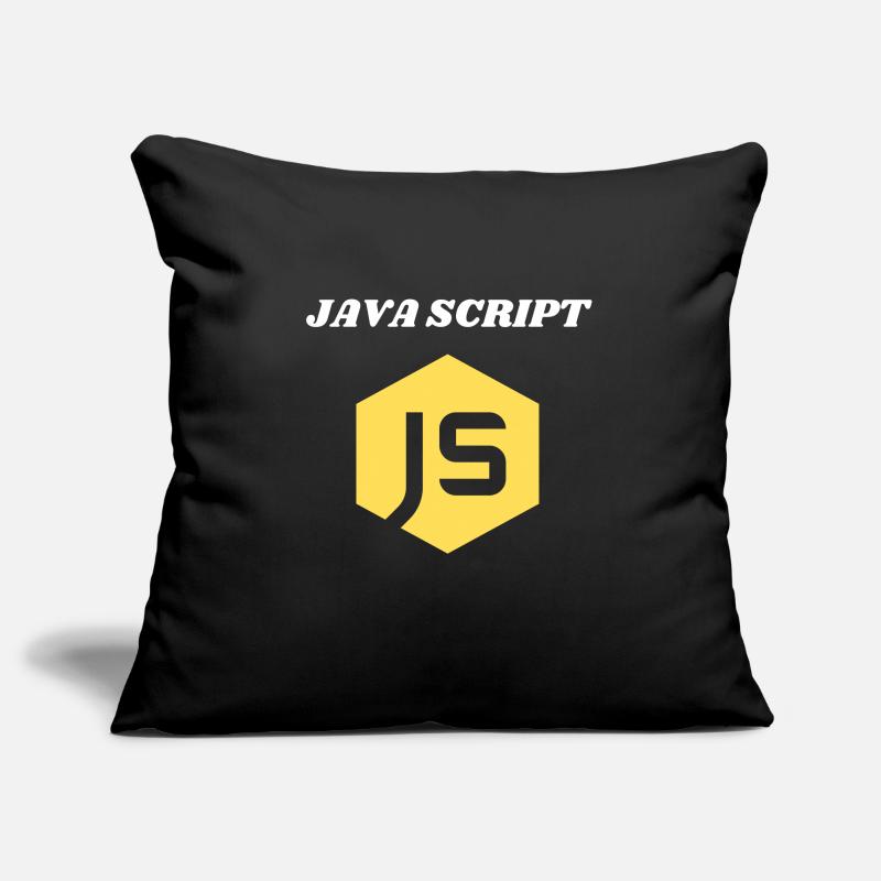 JavaScript Programmeur Housse de coussin décorative 45 x 45 cm