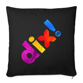 ZEHN 10 JAHRE 10. GEBURTSTAG - Sofakissenbezug 45 x 45 cm - Schwarz - Vorne