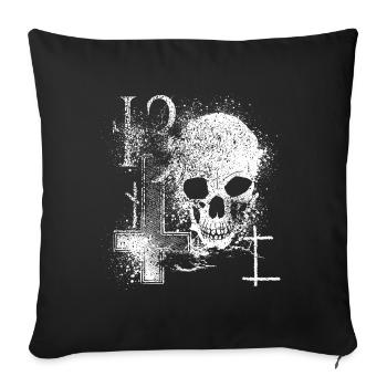 13 - Sofa pillowcase 17,3'' x 17,3'' (45 x 45 cm) - black - Front