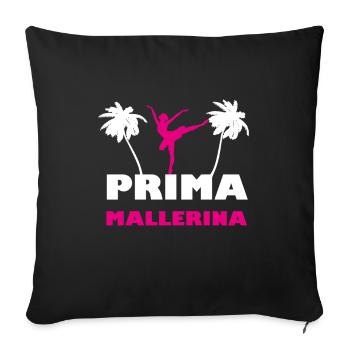 Prima Mallerina - Sofakissenbezug 45 x 45 cm - Schwarz - Vorne