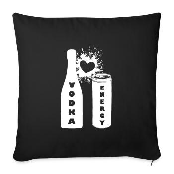 Vodka Energy - Sofakissenbezug 45 x 45 cm - Schwarz - Vorne