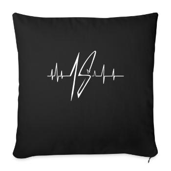 18th birthday - Sofa pillowcase 17,3'' x 17,3'' (45 x 45 cm) - black - Front