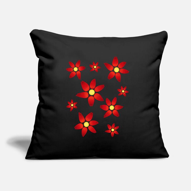Fleurs, fleurs Housse de coussin décorative 45 x 45 cm