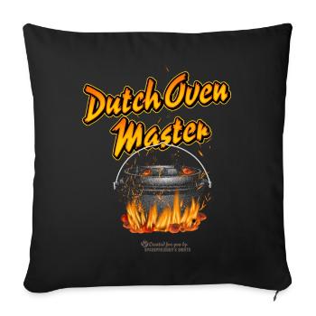 Dutch Oven Master - Sofa pillowcase 17,3'' x 17,3'' (45 x 45 cm) - black - Front