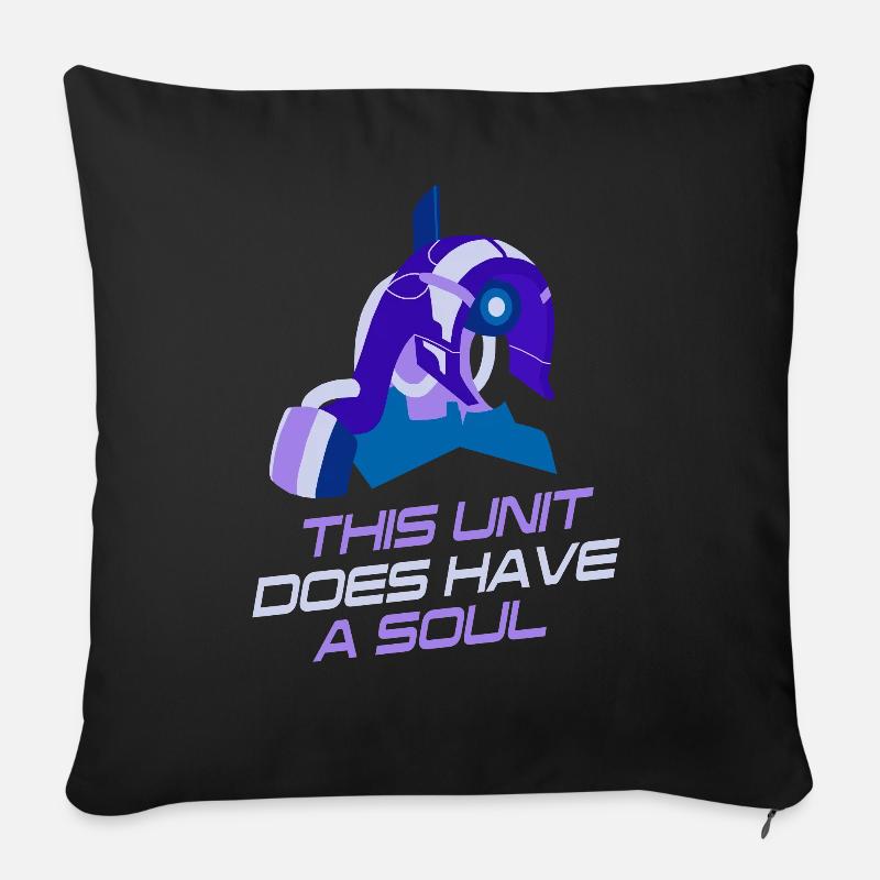 This unit does have a soul - Sofa pillowcase 17,3'' x 17,3'' (45 x 45 cm) - black