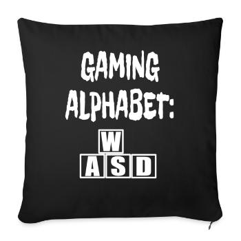 Game Player Console Controller Online Graphics lol - Housse de coussin décorative 45 x 45 cm - noir - Devant