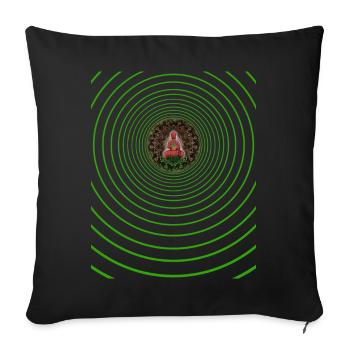 Buddha Energy - Sofa pillowcase 17,3'' x 17,3'' (45 x 45 cm) - black - Front