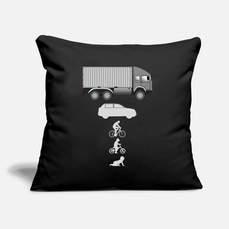 Camion porte-conteneurs Evolution Housse de coussin décorative 45 x 45 cm