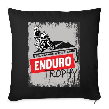 Motorcycle Boxer Adventure Gentlemen Scrambler - Sofa pillowcase 17,3'' x 17,3'' (45 x 45 cm) - black - Front