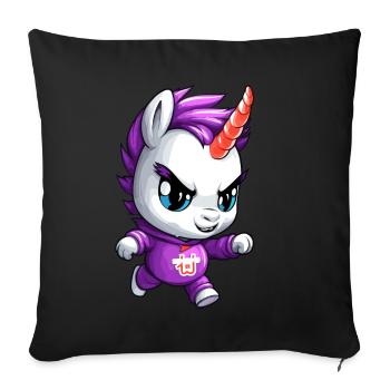 Grim Unicorn Design - Mystical Magic - Housse de coussin décorative 45 x 45 cm - noir - Devant