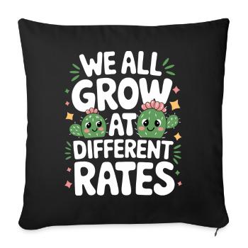 Cactus Cacti Desert Plant - Sofa pillowcase 17,3'' x 17,3'' (45 x 45 cm) - black - Front