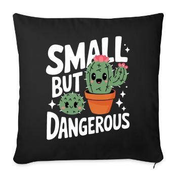 Cactus Cacti Desert Plant - Sofa pillowcase 17,3'' x 17,3'' (45 x 45 cm) - black - Front