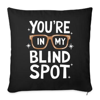 Blind blindness Visually impaired people - Sofa pillowcase 17,3'' x 17,3'' (45 x 45 cm) - black - Front