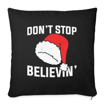 Weihnachtsmann 24 Dezember T-shirt - Sofakissenbezug 45 x 45 cm - Schwarz - Vorne