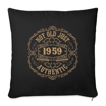 1959 Classic 1959 Retro 1959 Birthday Gift - Sofa pillowcase 17,3'' x 17,3'' (45 x 45 cm) - black - Front
