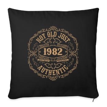 1982 Classic 1982 Retro Geburtstagsgeschenk 1982 - Sofakissenbezug 45 x 45 cm - Schwarz - Vorne