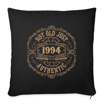 1994 Classique 1994 Cadeau Anniversaire 1994 Rétro - Housse de coussin décorative 45 x 45 cm - noir - Devant