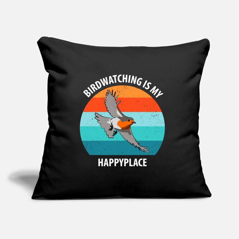 Observation des oiseaux Observation des oiseaux Observation des oiseaux Housse de coussin décorative 45 x 45 cm
