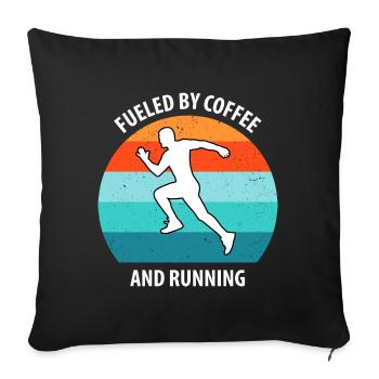 Floorball, Floorball, Hockey sur gazon, Hockey en salle - Housse de coussin décorative 45 x 45 cm - noir - Devant