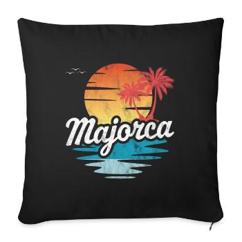 Majorca - Sofa pillowcase 17,3'' x 17,3'' (45 x 45 cm) - black - Front