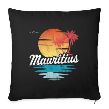 Mauritius - Sofa pillowcase 17,3'' x 17,3'' (45 x 45 cm) - black - Front