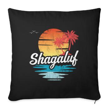 Shagaluf - Sofa pillowcase 17,3'' x 17,3'' (45 x 45 cm) - black - Front