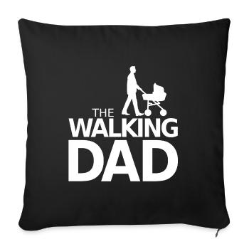 The walking dad - Housse de coussin décorative 45 x 45 cm - noir - Devant