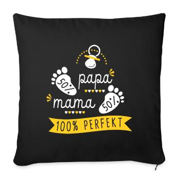 Baby Birth Pregnancy Pregnancy Perfect - Sofa pillowcase 17,3'' x 17,3'' (45 x 45 cm) - black - Front
