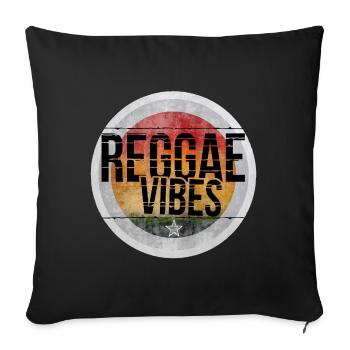 Reggae Vibes - Sofakissenbezug 45 x 45 cm - Schwarz - Vorne