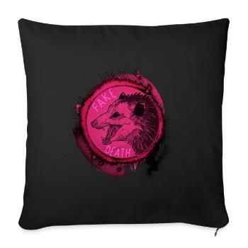 Opossum - Fake death - Sofakissenbezug 45 x 45 cm - Schwarz - Vorne