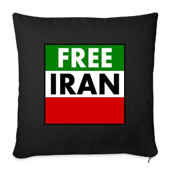 Free iran - Sofakissenbezug 45 x 45 cm - Schwarz - Vorne