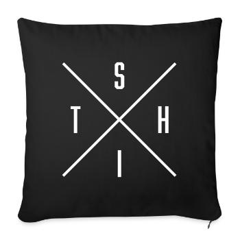 SHIT X - Sofakissenbezug 45 x 45 cm - Schwarz - Vorne