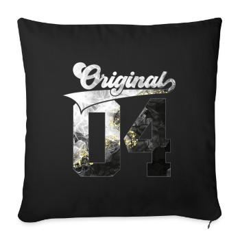 22E ANNIVERSAIRE 2004 ORIGINAL 04 - Housse de coussin décorative 45 x 45 cm - noir - Devant