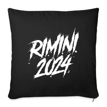 Rimini 2024 Holiday Team - Sofa pillowcase 17,3'' x 17,3'' (45 x 45 cm) - black - Front