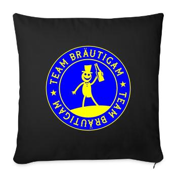 Wedding Groom Team - Sofa pillowcase 17,3'' x 17,3'' (45 x 45 cm) - black - Front