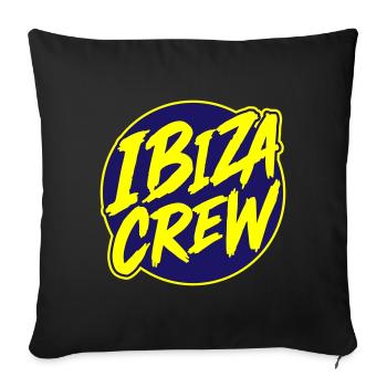 Ibiza Crew Holidays - Sofa pillowcase 17,3'' x 17,3'' (45 x 45 cm) - black - Front
