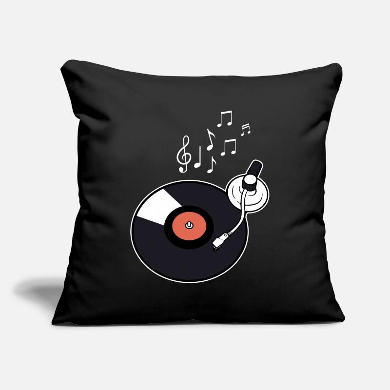 record player Sofa pillowcase 17,3'' x 17,3'' (45 x 45 cm)