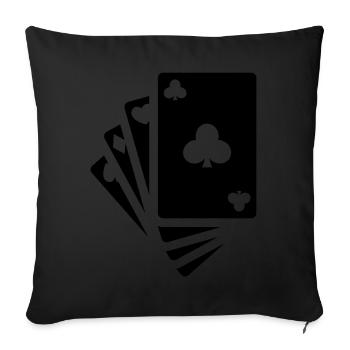 Map Icon Icon - Sofa pillowcase 17,3'' x 17,3'' (45 x 45 cm) - black - Front