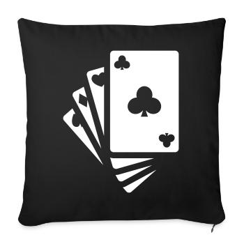 Map Icon Icon - Sofa pillowcase 17,3'' x 17,3'' (45 x 45 cm) - black - Front